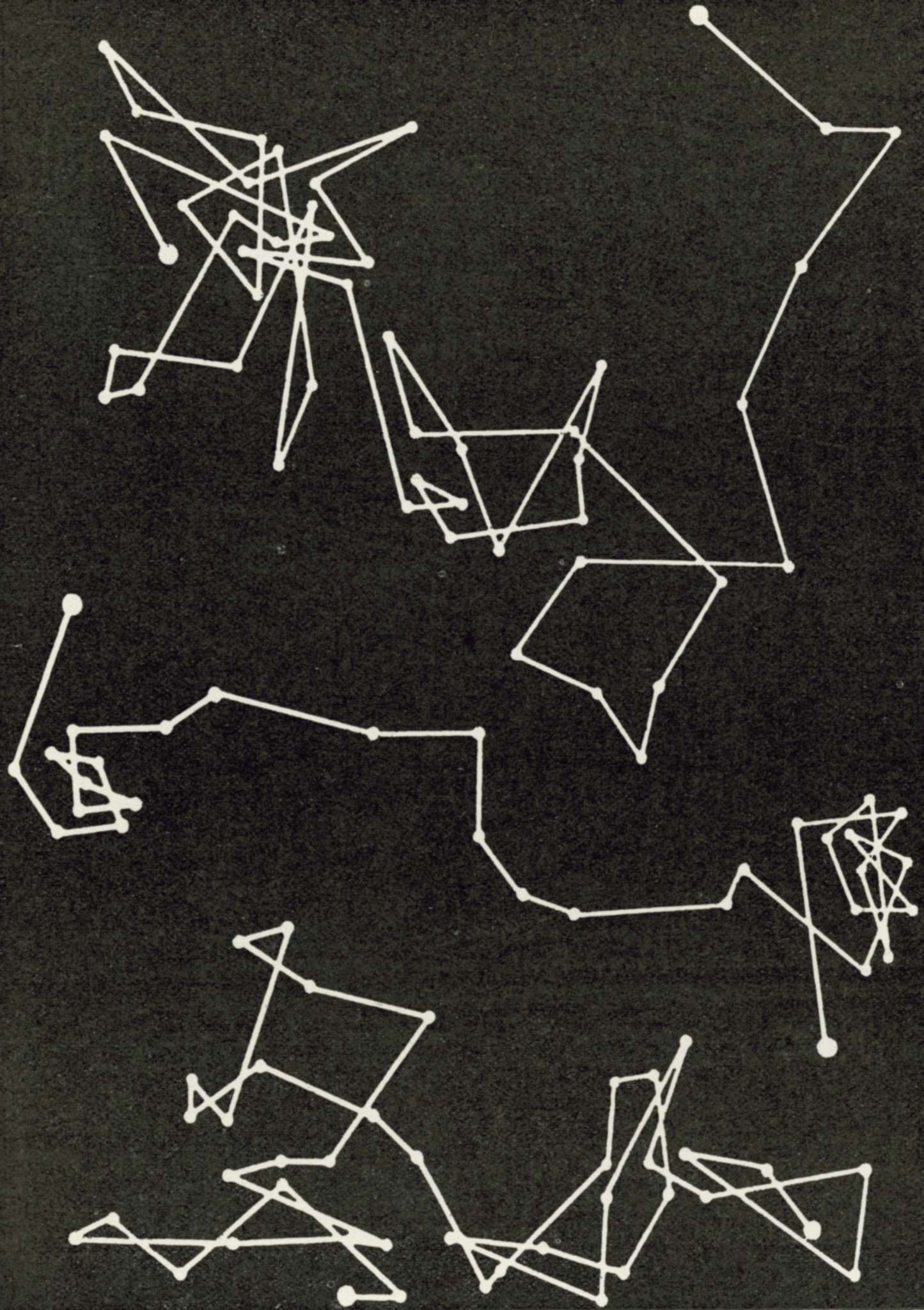 Graphic representation of Brownian motion travel